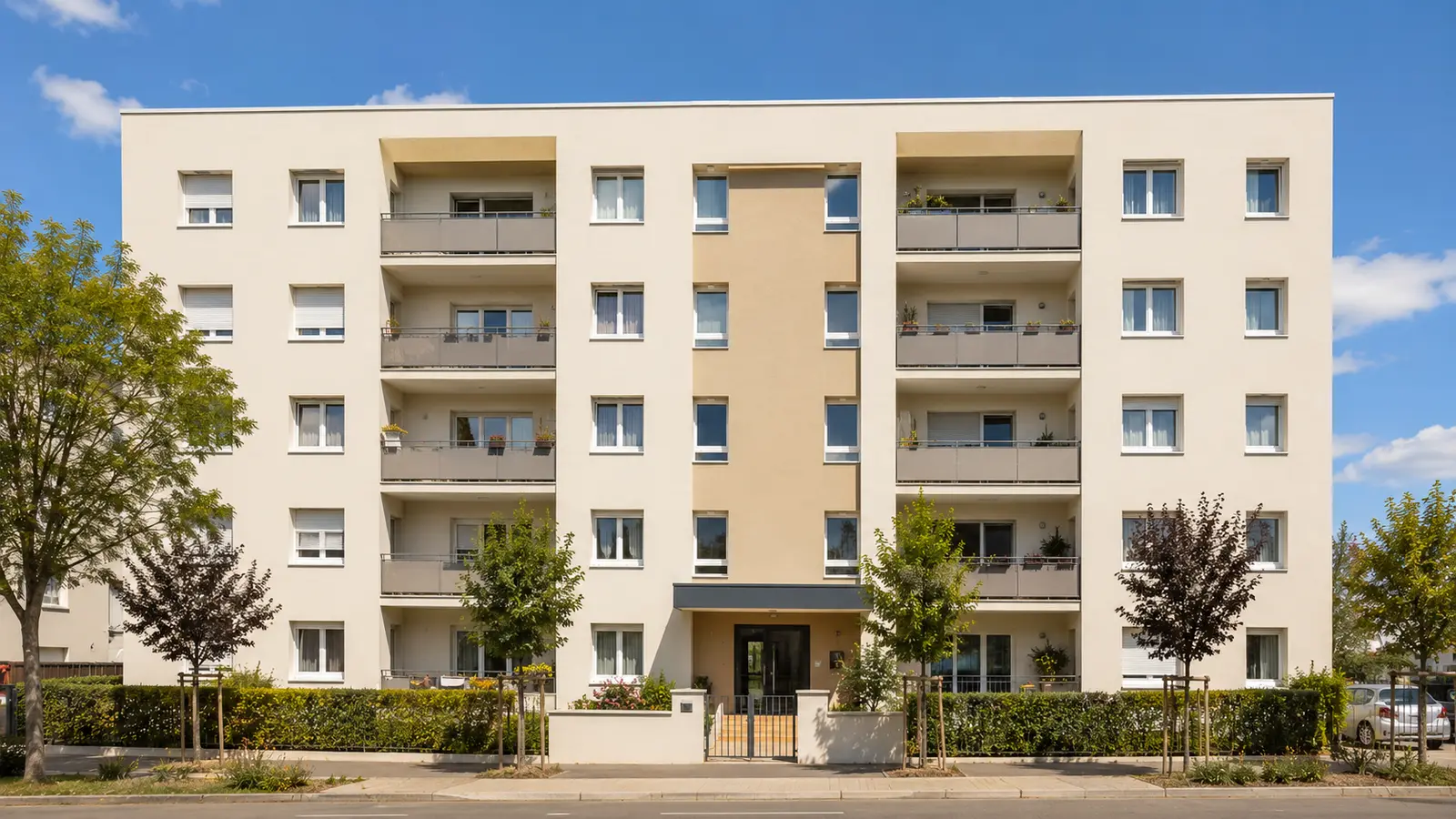 ITE laine de roche · Immeuble locatif, Blagnac